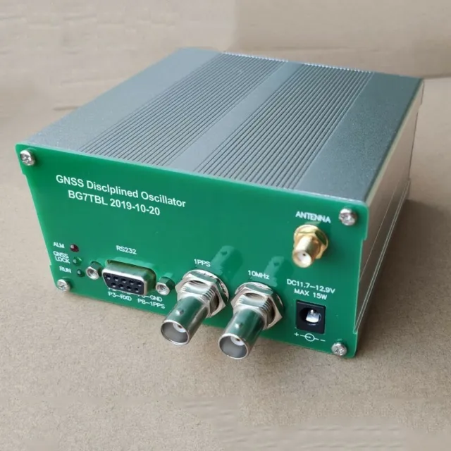 Upgraded GPSDO GNSS Disciplined Oscillator Clock 10MHz +Antenna For GPS+GALILEO