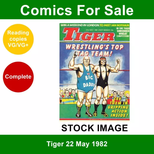 Tiger 22 May 1982 comic - VG/VG+