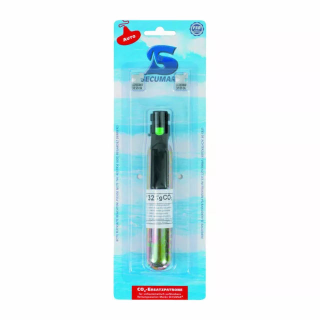 Secumar CO2 De Chaleco Salvavidas Set Mantenimiento Cartucho 4001S Dock