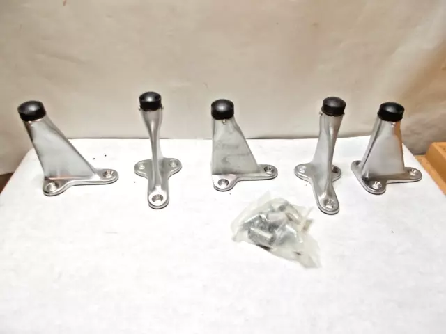 5 Door Controls International Angle Wall Door Stop with 1 Set of Screws - NOS