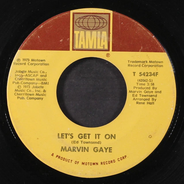 MARVIN GAYE let's get it on / i wish it would rain TAMLA 7" simple 45 tr/min EUR 5,50