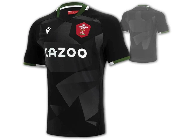 Wales Remplaçant Pro Chemise Macron Wru Rugby Jersey Gallois Union Maillot S-3XL