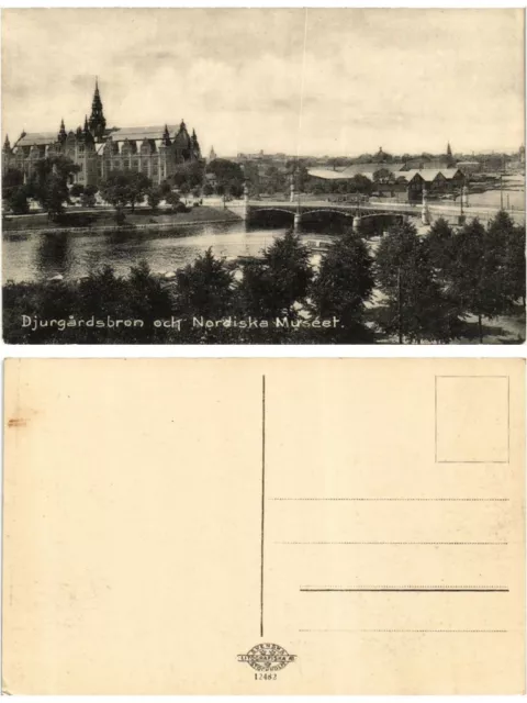 CPA AK STOCKHOLM Djurgardsbron och Nordiska Museet SWEDEN (419242)