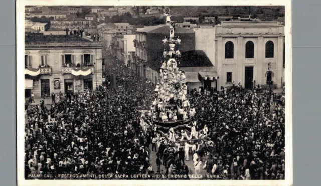 Reggio Palmi Calabro Calabria Processione Festeggiamenti F. Piccolo  spedita