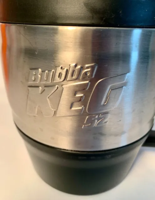 Bubba Keg Insulated Travel Mug 52oz Black Stainless Steel Flip Top In Zone