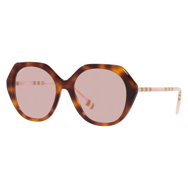 New Authentic BURBERRY BE4375 4019/5 Light Havana/Pink 55-18-140