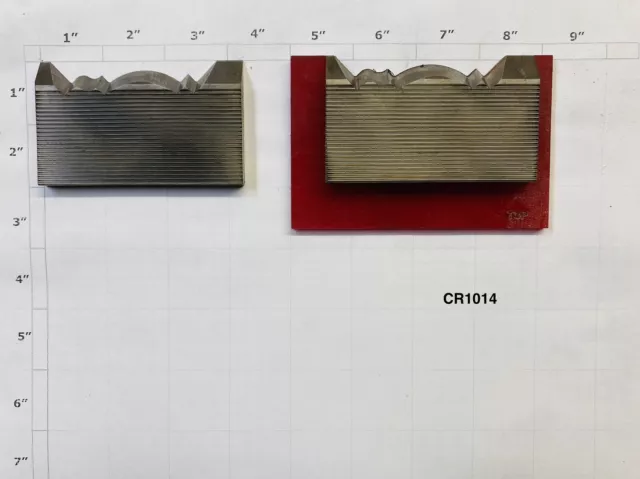 5/16 Corrugated High Speed Steel Molding Knives - Crown Molding Profile -