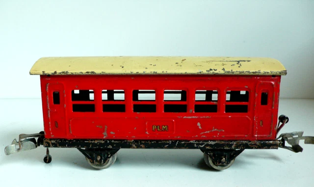 Wagon Voyageurs HORNBY Tôle Lithographiée échelle O - Vintage 1938 (occasion)