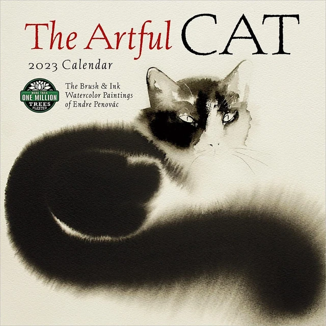 ARTFUL CAT 2023 Wall Calendar Wall 2022 by Endre Penovac 15.95 PicClick