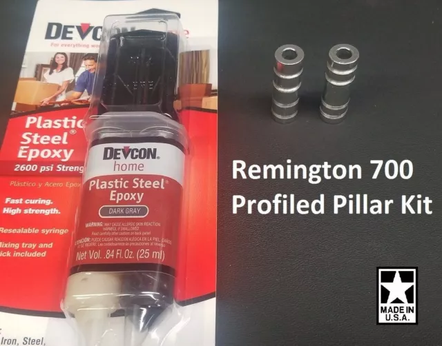 Remington 700 DELUXE Profiled Pillar Stock Pillar Bedding w/ DEVCON M-700 ADL