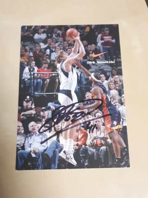 Dirk Nowitzki Orig Autogramm signiert Basketball Legende Dallas - AK
