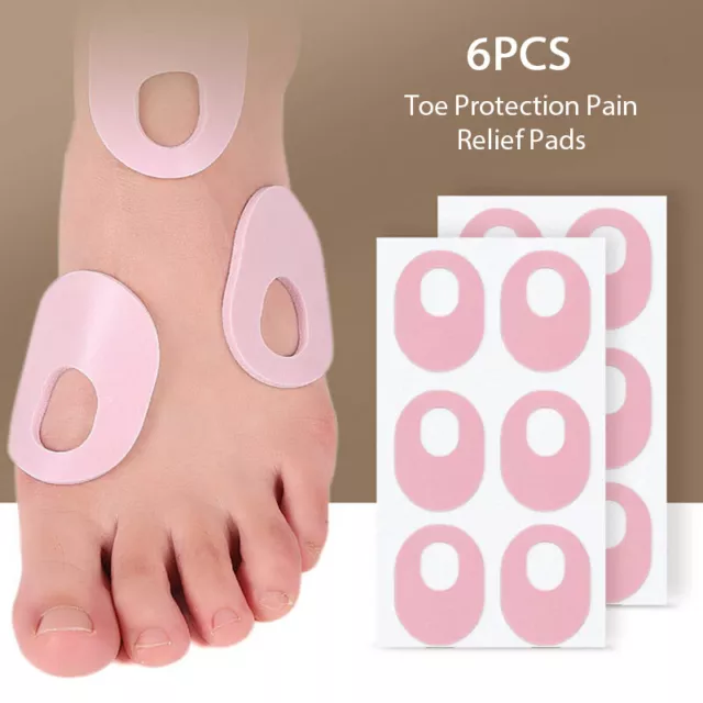 6pcs Corn Plasters Foot Callus Cushions Toe Protection Pain Relief Pads Cus.c3