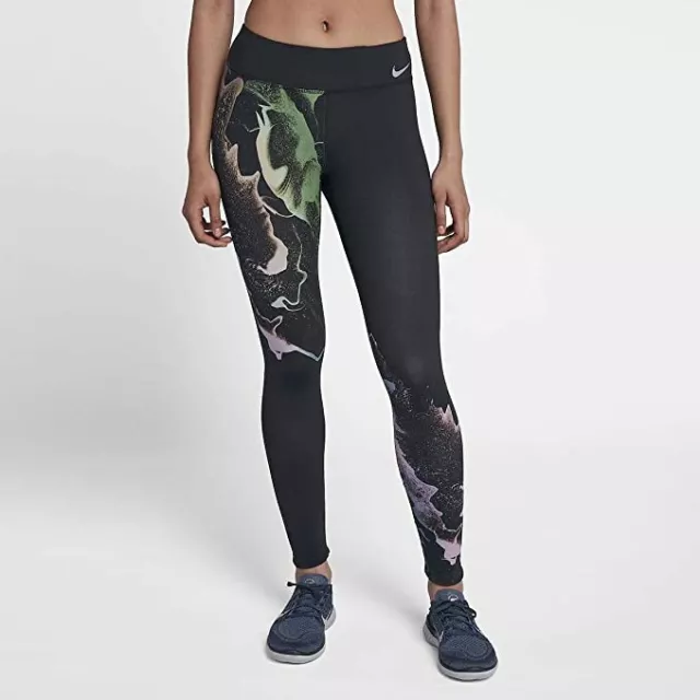Nike Epic Luxe Leggings DRI Fit Tights Rainbow Spot Running Gym