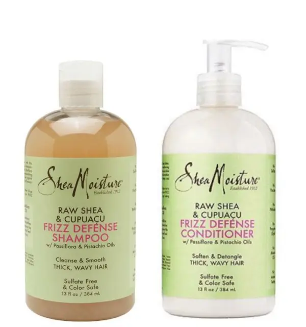 Shea Moisture Raw Shea & Cupuacu Shampoo 384ml and Conditioner 384ml