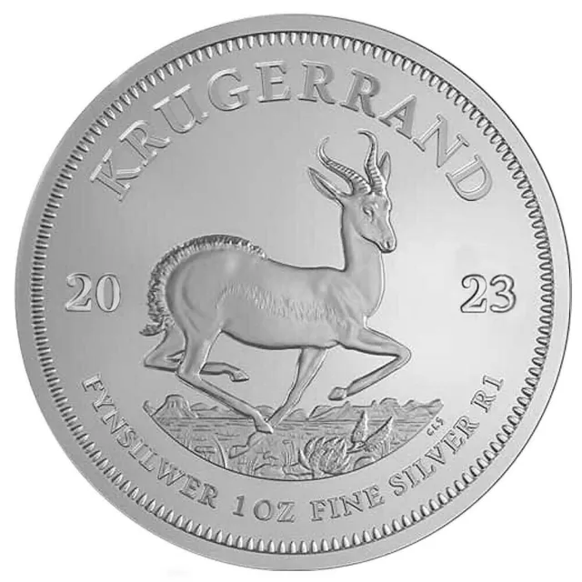 2023 South Africa 1 oz 999 Silver Krugerrand Coin Brilliant Uncirculated+++