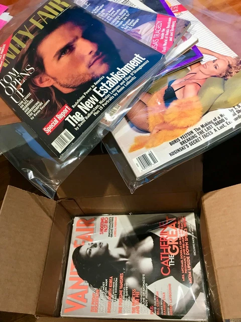 VANITY FAIR Magazine 1980s & 1990s celebrity covers - Lot of 10 in vinyl sleeves