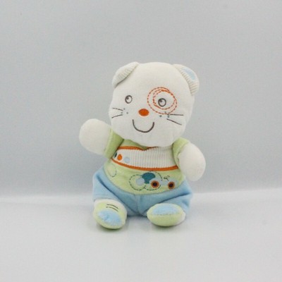 Lion Tigre Classique Chat Doudou Doudou Lion Orange vert jaune bleu NICOTOY 