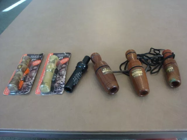 6 Vintage Game DUCK & GOOSE CALLS Olt D-2, Wood G&H D-9 G33 CH300 Duck Dynasty