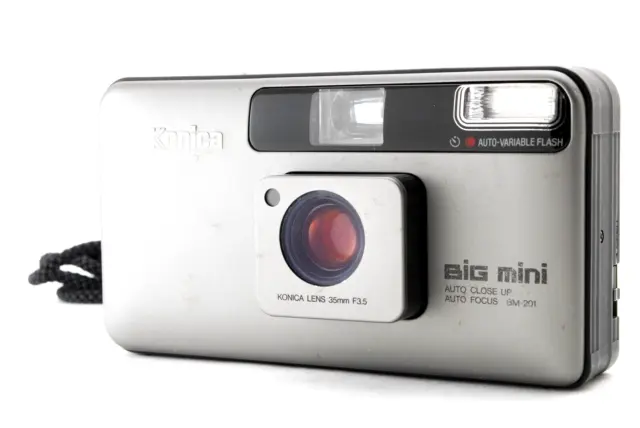 Read[EXC+5]LCD works  Konica Big Mini BM-201 Point & Shoot Film Camera Japan