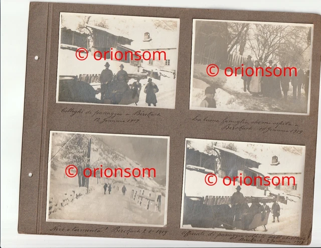 FOTO album Italien – Alpini soldaten, Tirol, Pfunds, Birkach, Inn ww1 1wk Tonale