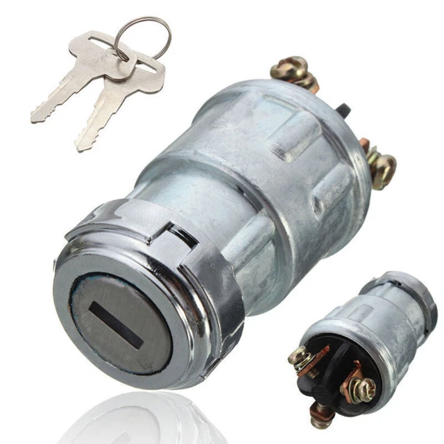 UNIVERSAL REPLACEMENT IGNITION Switch Lock Cylinder with 2 Keys Car