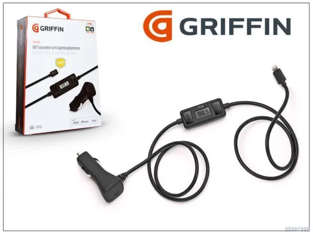 Griffin MFI Certified iTrip Auto FM Transmitter With Lightning for iPhone 12 11