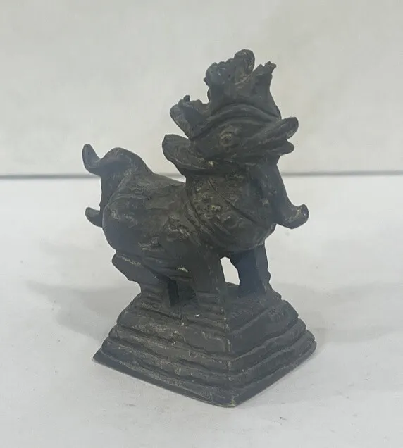 Vintage Asia Opium Weight Dragon Bird Duck Rooster Bronze China Antique 7.8 OZ