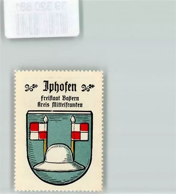 39320881 - 8715 Iphofen Wappen Kaffee Hag Nr. 36 ca. 1920-1940 Silberner