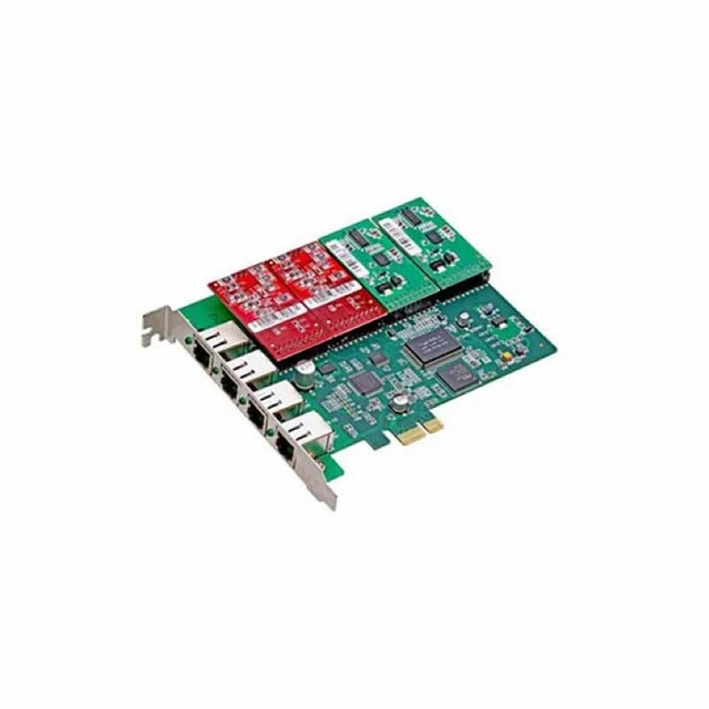 ATCOM AX-E400P Card Telephony Pci-E up To 4 Ports Fxo / FXS for Systems