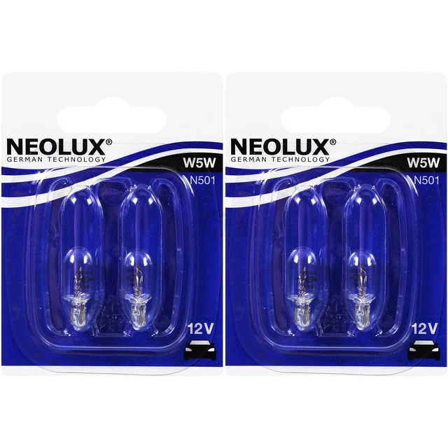 2x Neolux W5W 5W 12V Douille / Culot W21x95d Signalbeleuchtung Et