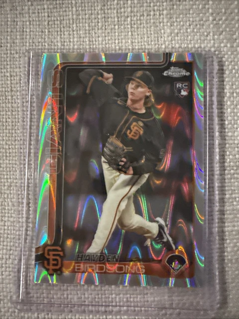 2025 TOPPS CHROME Hayden Birdsong Aqua Raywave Refractor