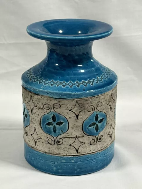 Vintage Bitossi Italian Pottery Studio, Rimini Blu by Aldo Londi, Blue Ceramics