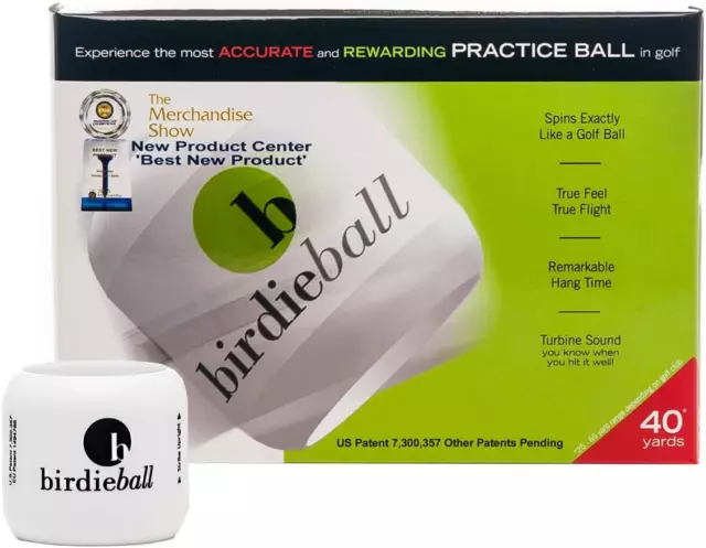 BirdieBall Set: Practice Golf Balls and Strike Pad | 1 Dozen Full Swing Limited 3