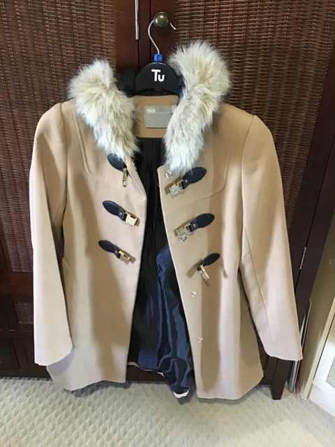 Nice quality warm Camel duffle Winter coat ASOS size 8 / 10
