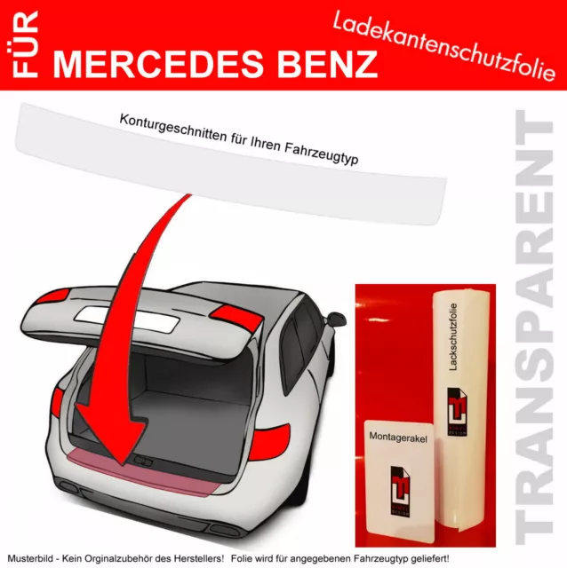 Lackschutzfolie Ladekante für Mercedes A-Klasse W177 ab 2018 Transparent