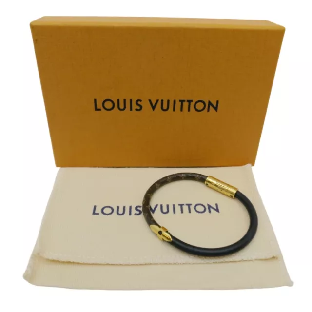 Lv confidential leather bracelet Louis Vuitton Brown in Leather - 19357602