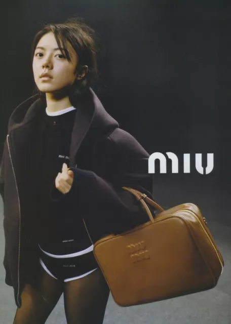 MIU MIU -  Zhao Jinmai - Luxury Fashion Bag - Magazine Page Print AD