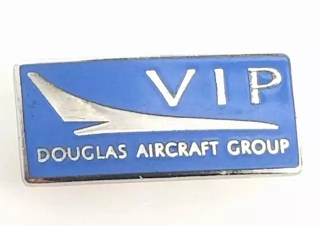 VTG Douglas Aircraft Group VIP Program Blue Silver Tone Pin Tie Tack Aviation