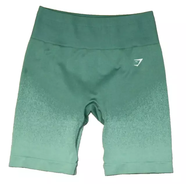 NEW Gymshark Adapt Seamless Green Ombre Shorts Women's MEDIUM Green B1A8Y NWOT