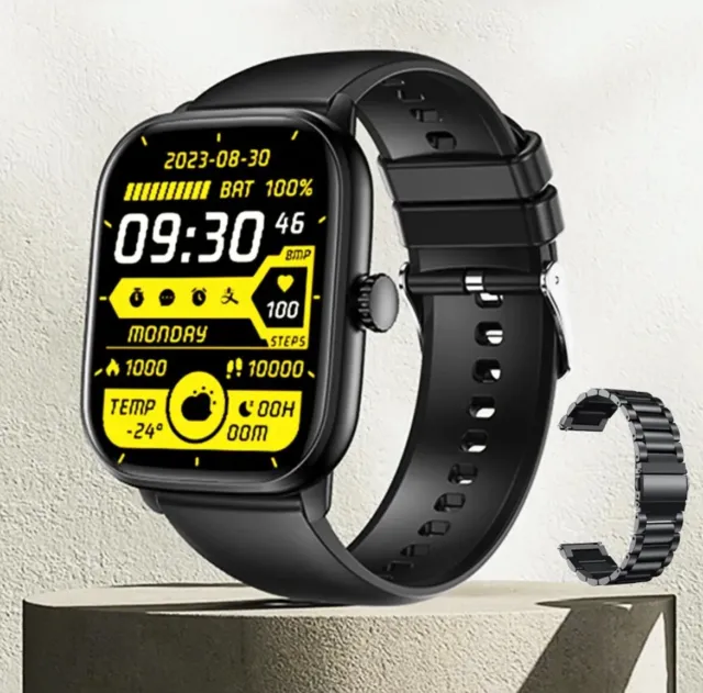 Ticwatch E3 Smart Watch Wear OS by Google for Men Women Plus 20mm Width  Black Leather Replacement Watchband, Qualcomm Snapdragon Wear 4100 Platform  Health Monitor Fitness Tracker GPS NFC Mic Speaker : Electronics 