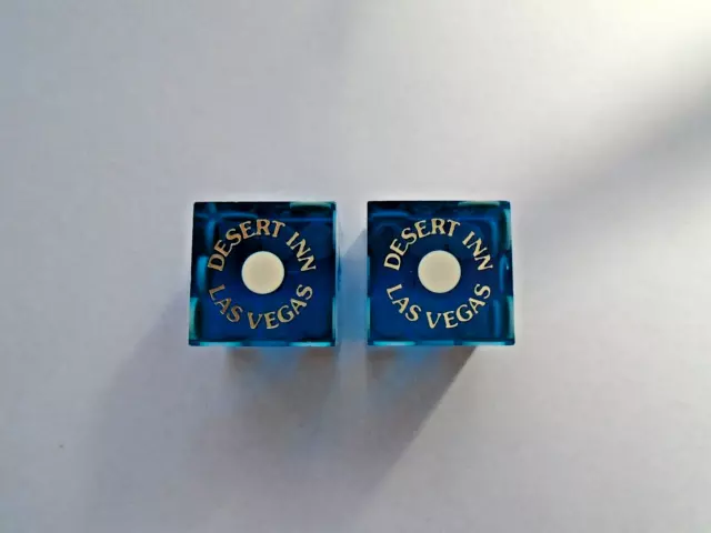 Desert Inn Casino Las Vegas, Nevada Casino Dice Blue Matching Numbers 002 Bb