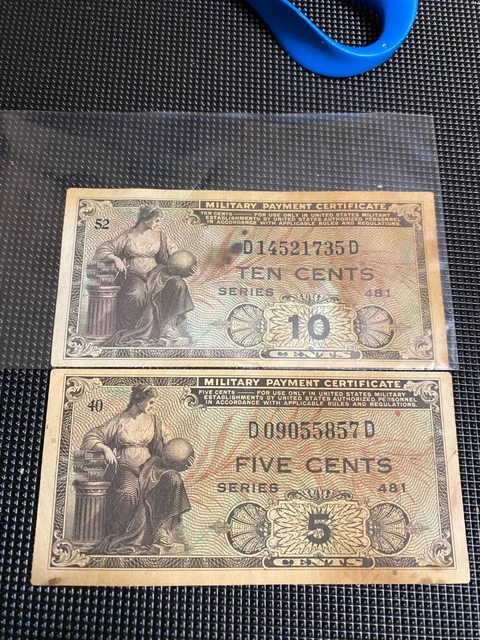 1940's United States of America Military Payment Certificate Series 481