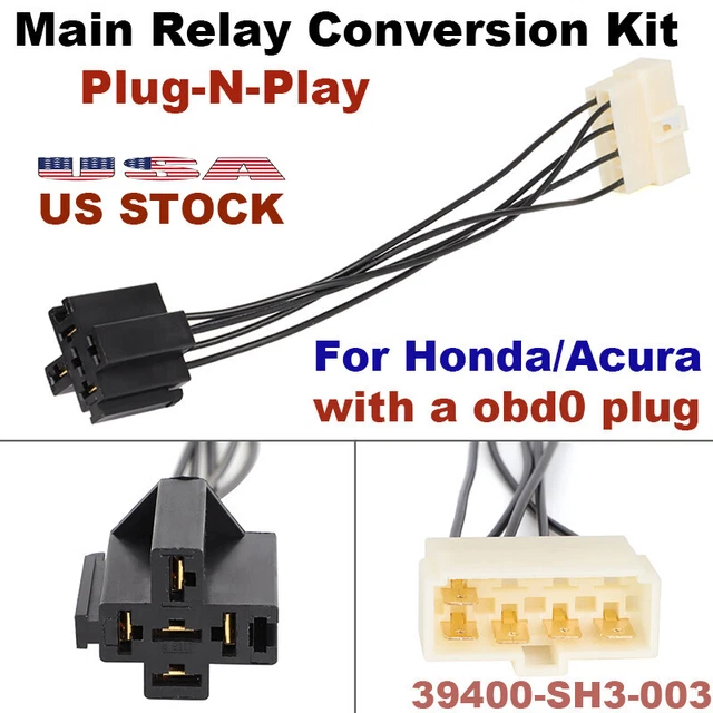 MAIN RELAY CONVERSION Wire For 19881991 Civic/CRX 198693 Integra 1992