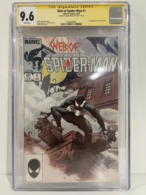 WEB of SPIDER-MAN #1 (1985) CGC 9.6 ~ Signed - Louise Simonson - Looks Like 9.8