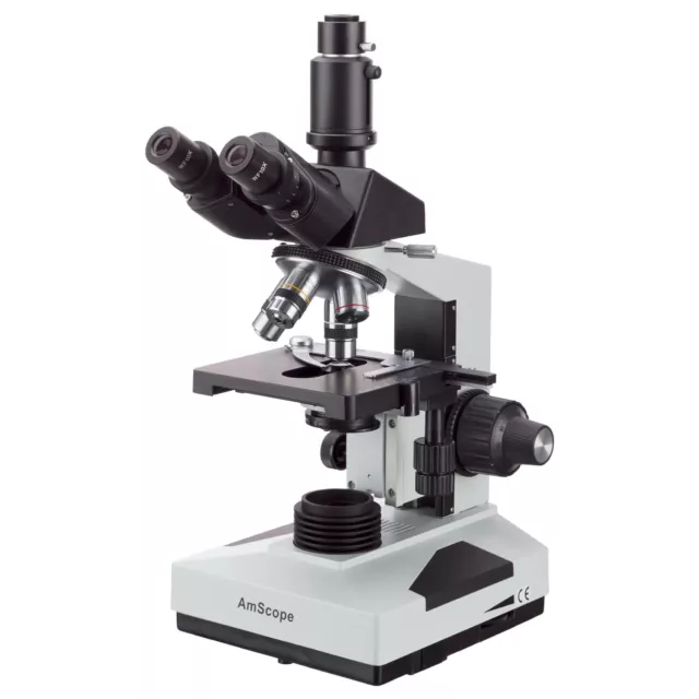 AmScope 40X-2000X Laboratorio Clinica Trinoculare Microscopio