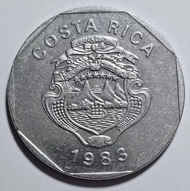 1983 Costa Rica 10 Colones Coin (A119)