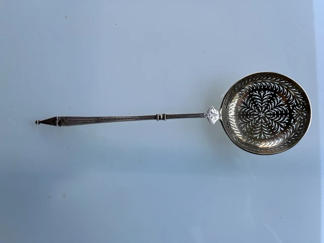 Lot De 2 Saupoudreuses à Sucre Anciennes - Art Nouveau, Vermeil Argenté - Occasion