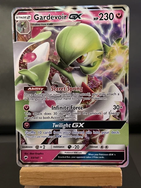Pokemon Card Gardevoir EX 93/147 Ultra Rare Holo Burning Shadows Near Mint