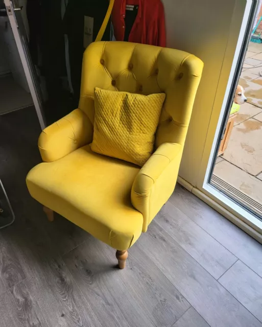 Chair Velevet Yellow