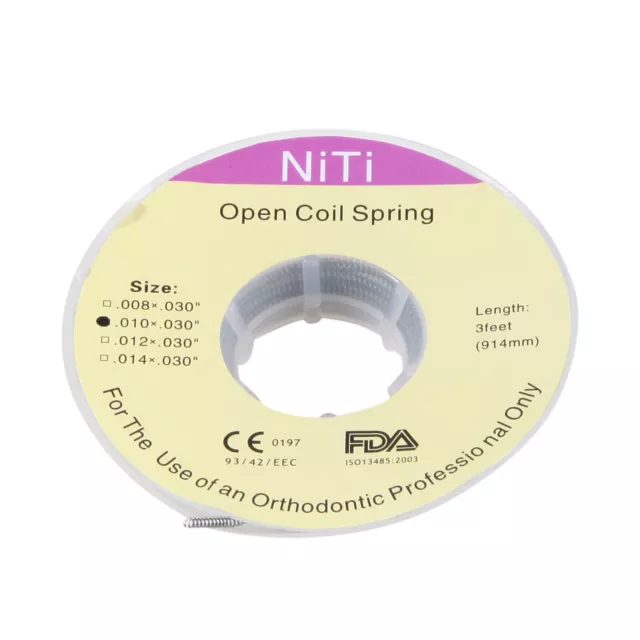 1Roll Dental Orthodontic Niti Open Coil Spring Spool .010*030″ Inch 3Feet